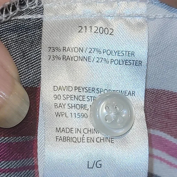 Original Weatherproof Vintage Womens Black Plaid Long Sleeve Button Up Shirt L - Picture 10 of 11